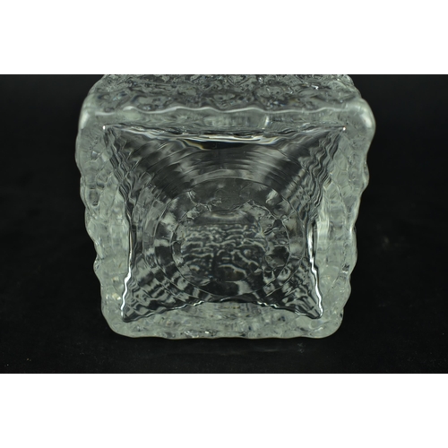 102 - Geoffrey Baxter for Whitefriars - Glacier textured - A retro 20th century designer decanter and matc... 