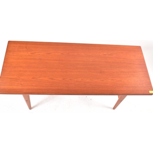 105 - Trioh Mobler - A retro mid 20th century 1960s Danish teak wood metamorphic low / coffee table / dini... 