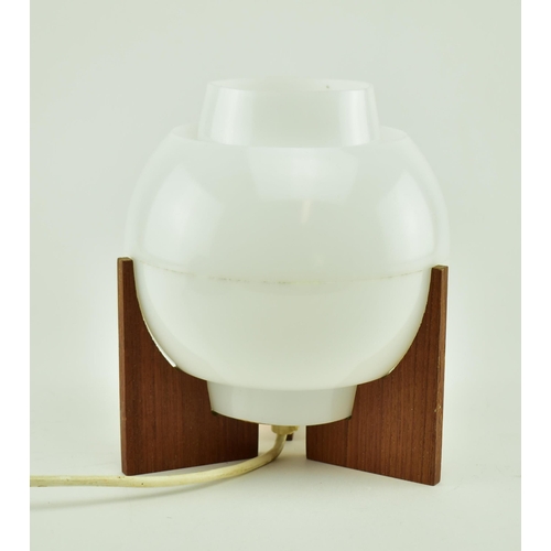 11 - Ask Lighting - A retro 20th century Danish design mushroom table lamp light. the lamp having a thick... 