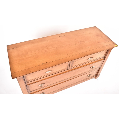 148 - Roche Bobois - Paris - Sorgues - A French high end design contemporary fruitwood four drawers chest ... 