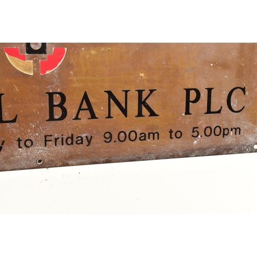 156 - Tyndall & Co. Limited - A pair of 20th century bronze toned metal street signs for Tyndall Bank. Eac... 