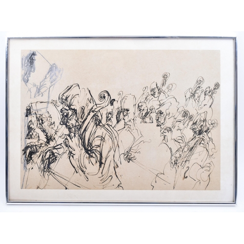 159 - After Feliks Topolski (Polish, 1907 - 1989) - A 20th century framed and glazed print entitled 'Londo... 