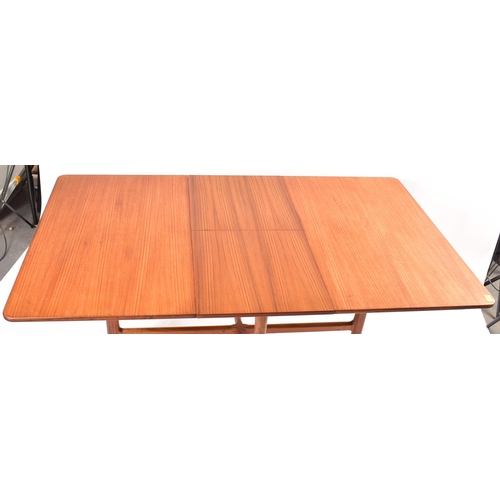 160 - A. H. McIntosh & Co. of Kirkcaldy - A retro 20th century teak wood dining table and and matching fou... 