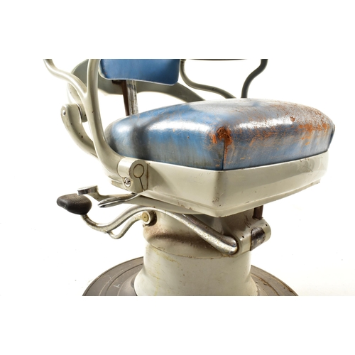 180 - Ritter Ag - a vintage mid 20th century circa 1940s dentist articulated chair. The chair having head ... 