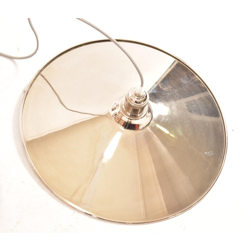 181 - Neptune - A matching pair of contemporary high end designer UFO ceiling light shades. Each of disc f... 