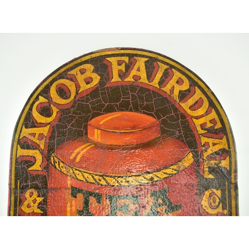 187 - Vintage Advertising - Jacob Fairdeal & Co. - an early 20th century wooden advertisement sign for Jac... 