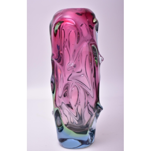 19 - Attributed to Jan Beranek x Skrdlovice - A tall Czech vintage mid 20th century circa 1960s glass han... 