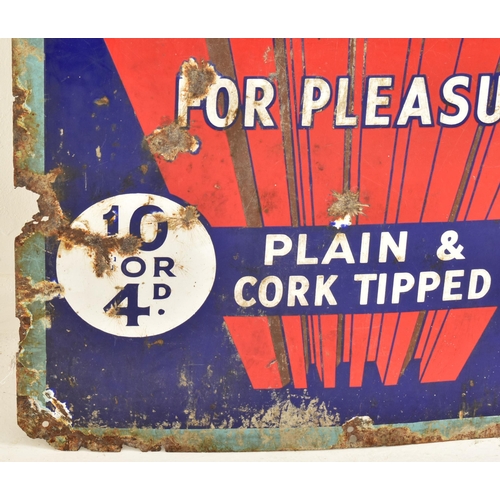 198 - Park Drive - A vintage 20th century point of sale advertising porcelain enamel sign. The sign in blu... 