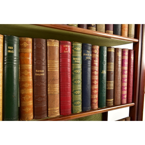 2 - A collection of twenty faux library book spines. The book spines removed from original 19th century ... 