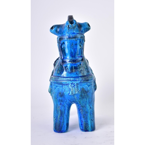 20 - Aldo Londi - Bitossi - A retro 20th century Italian glazed studio art pottery figure of a stylized h... 