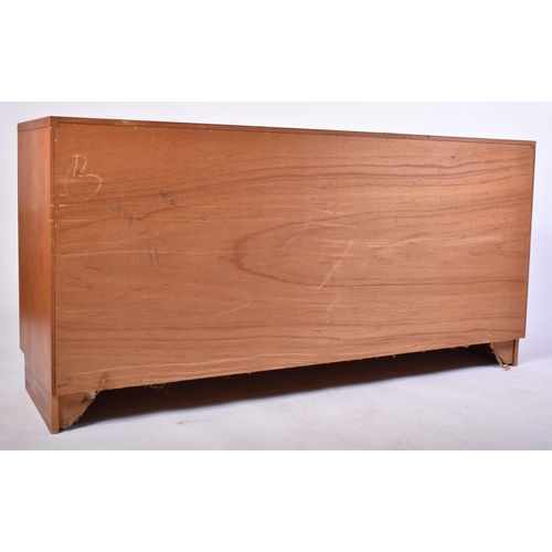 219 - G-Plan - British Modern Design - A retro mid 20th century circa 1970s teak herringbone sideboard cre... 