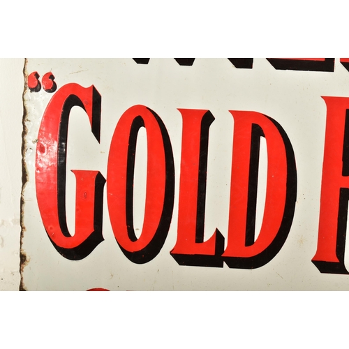 22 - Wills's Gold Flake - A vintage 20th century double sided enamel advertising point of sale shop front... 