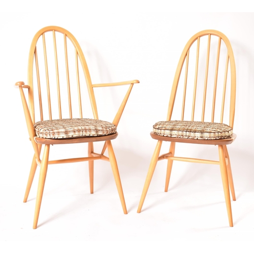 25 - Lucian Ercolani for Ercol Furniture - A retro 20th century Windsor pattern beech and elm drop-leaf d... 