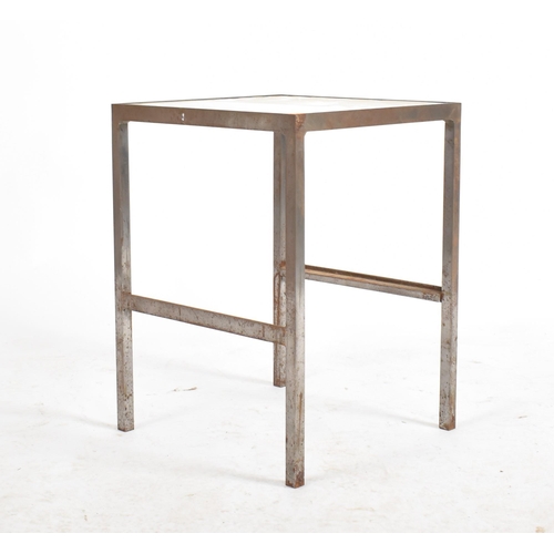 253 - A selection of contemporary iron framed coffee tables and side tables. Each table of industrial infl... 