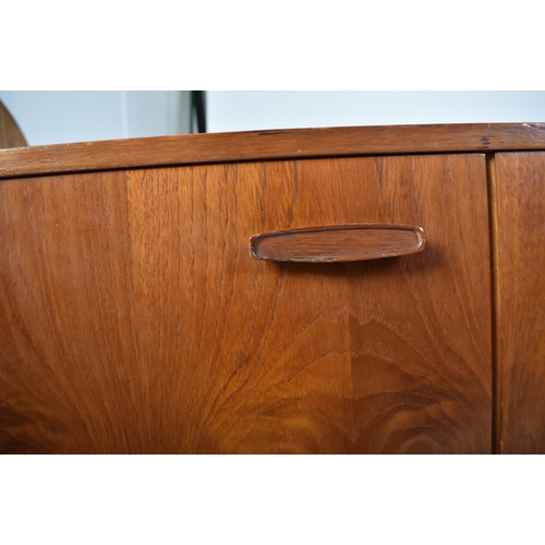 256 - Avalon - British Modern Design - a retro mid 20th century circa 1960s teak wood sideboard having a d... 