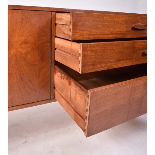 256 - Avalon - British Modern Design - a retro mid 20th century circa 1960s teak wood sideboard having a d... 