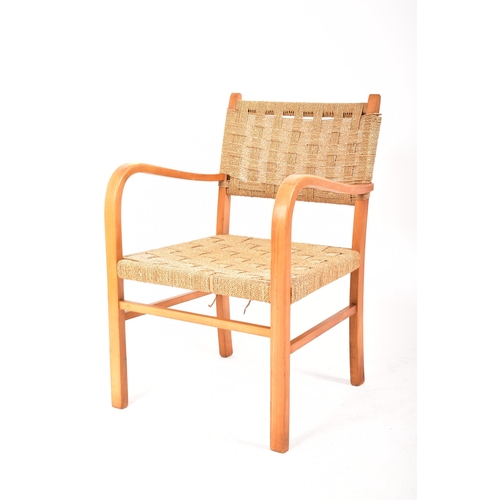 264 - Vroom & Dreesman - A retro 20th century 1960s Dutch beechwood easy chair / armchair. The chair havin... 