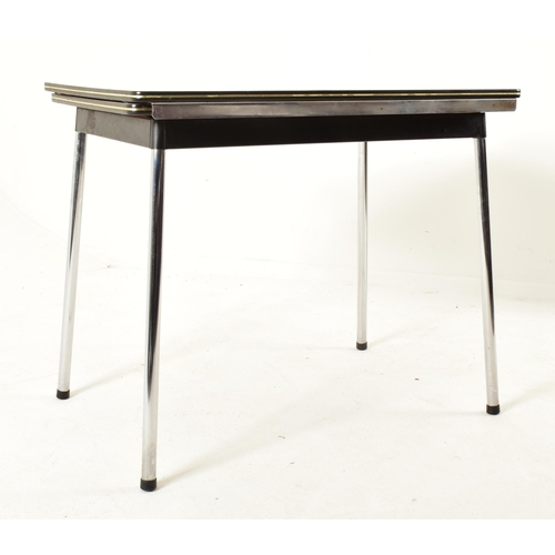 266 - Tavo - A retro 20th century 1970s Belgian designer formica topped extending dining table and matchin... 