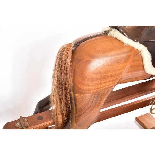 269 - Geoff Martin - Handcrafted Rocking Horse - an early 20th century carved chestnut rocking horse. The ... 