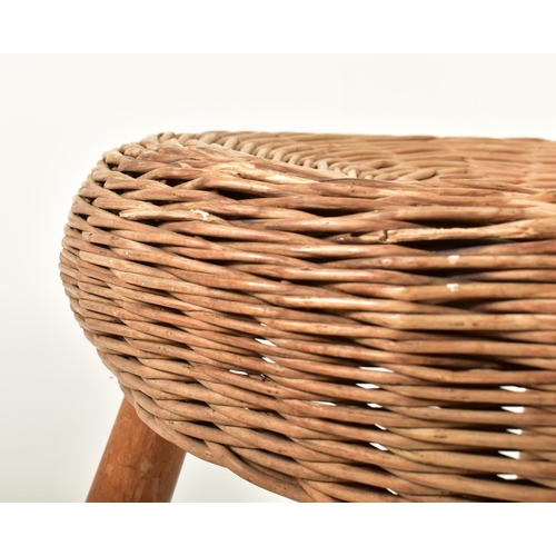 27 - Tony Paul (attributed to) - A pair of Italian retro mid 20th century circa 1960s rattan weave 'mushr... 