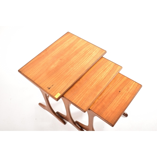 272 - G-Plan - Fresco Range - A retro mid 20th century circa 1960s teak wood nest of three graduating tabl... 