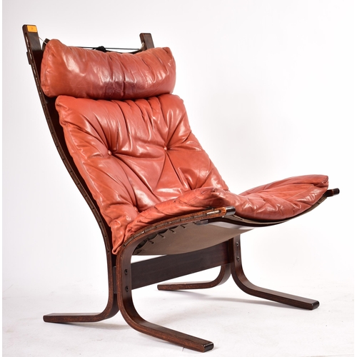 28 - Ingmar Relling - Westnofa - Siesta - A retro 20th century 1970s Nordic stained beech bentwood lounge... 