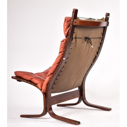 28 - Ingmar Relling - Westnofa - Siesta - A retro 20th century 1970s Nordic stained beech bentwood lounge... 