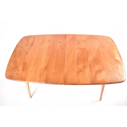 286 - Lucian Ercolani - Ercol - Grand Plank - A large retro mid 20th century beech and elm extending dinin... 