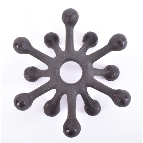 287 - Jens Quistgaard x Dansk Designs - a retro mid 20th century circa 1960s cast iron Spider Tiny Taper H... 