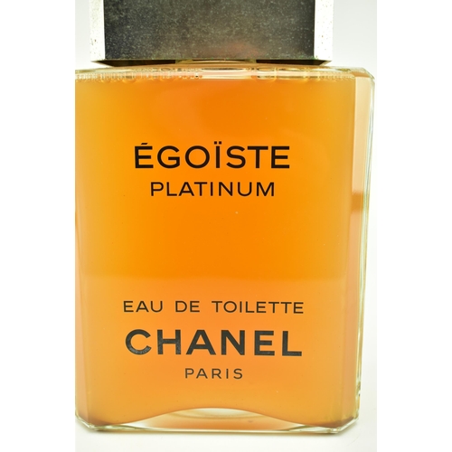 29 - Chanel Egoiste Platinum Eau de Toilette - a vintage point of sale advertising factice perfume bottle... 