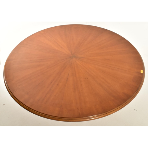 305 - Roche Bobois - Paris - A French high end design contemporary walnut & painted wood circular dining t... 