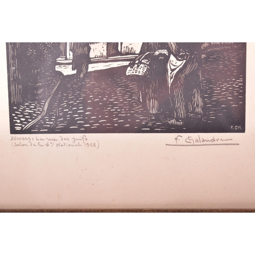 334 - Fernand Chalandre (French school, 1879-1924) - two early 20th century woodblock prints depicting Fre... 