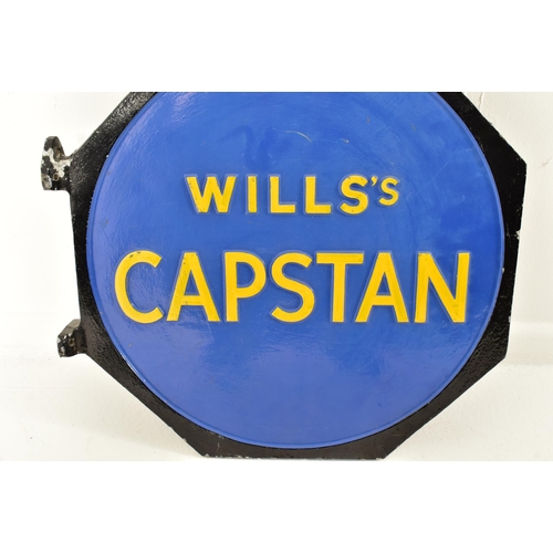 364 - Wills's Capstan - A vintage mid 20th century cast aluminium point of sale advertising shop / post of... 