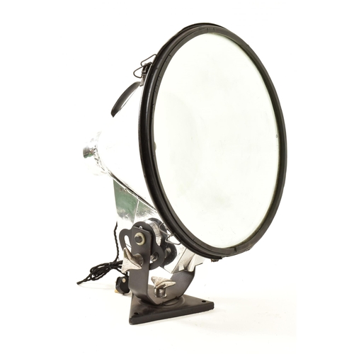 375 - A large vintage late 20th century conical floor industrial / factory flood light. The light having a... 