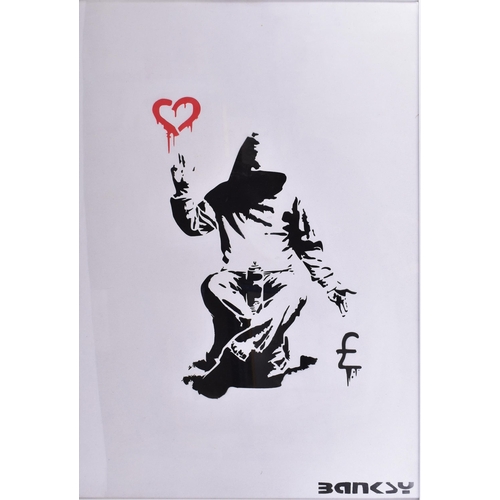 388 - David Hudson (British) after Banksy - a collection of three vintage graffiti style artworks stencil ... 