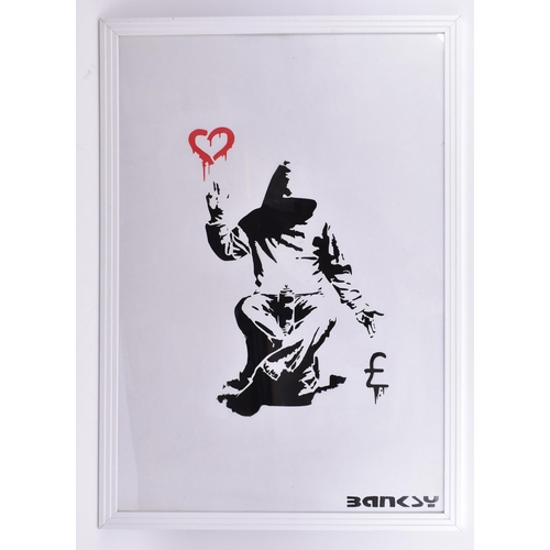 388 - David Hudson (British) after Banksy - a collection of three vintage graffiti style artworks stencil ... 