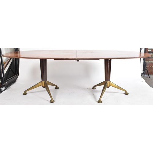 393 - Andrew J Milne for Heal's - A retro 1960's designer dining table. The table having an afromosia teak... 