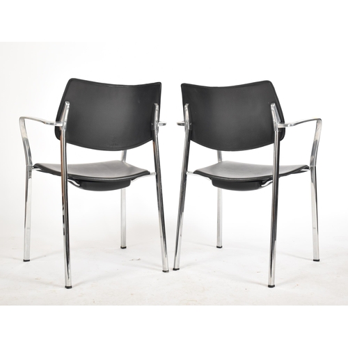 418 - Jorge Pensi for Akaba - Branka chairs - A pair of retro 20th century Spanish designer office armchai... 