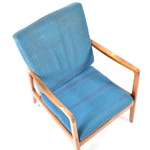 494 - Ole Wanscher for France & Sons - A retro mid 20th century Danish designed armchair. The chair having... 