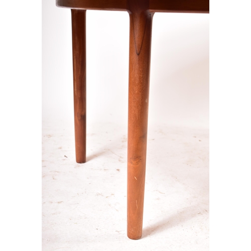 596 - Nathan Furniture - A retro 20th century British design teak dining table and matching six chairs. Th... 