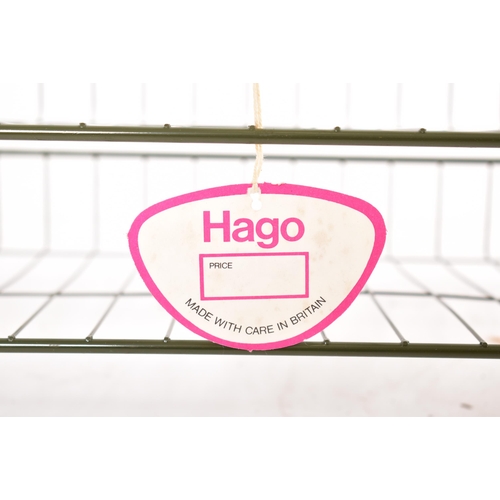 606 - Hago - A collection of retro 20th century industrial atomic space age sputnik three tier letter rack... 