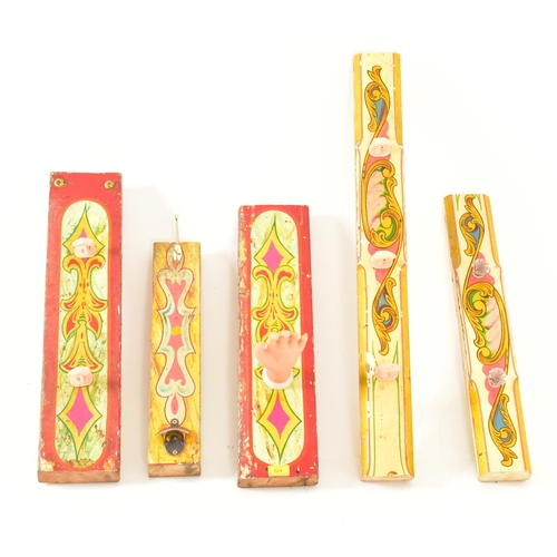 624 - Hoopla - A selection of vintage 20th Century fairground / funfair hand painted uprights / supports. ... 