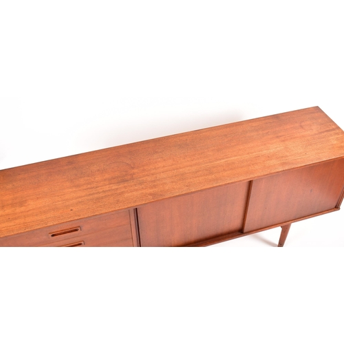 80 - Clausen & Son - A retro 20th century Danish designer teak sideboard credenza. The sideboard having a... 