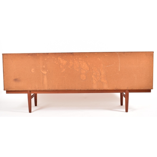 80 - Clausen & Son - A retro 20th century Danish designer teak sideboard credenza. The sideboard having a... 