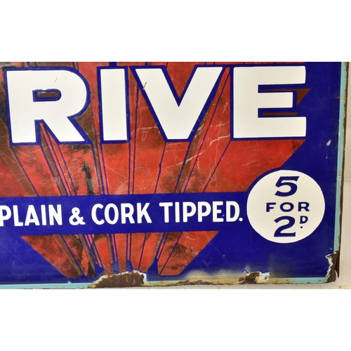 97 - Park Drive - A vintage 20th century point of sale advertising double sided porcelain enamel sign. Th... 