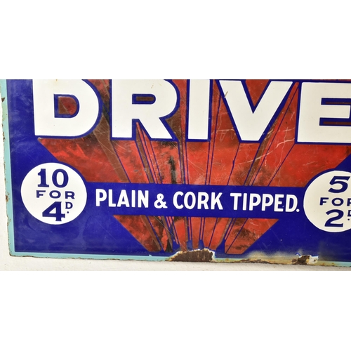 97 - Park Drive - A vintage 20th century point of sale advertising double sided porcelain enamel sign. Th... 