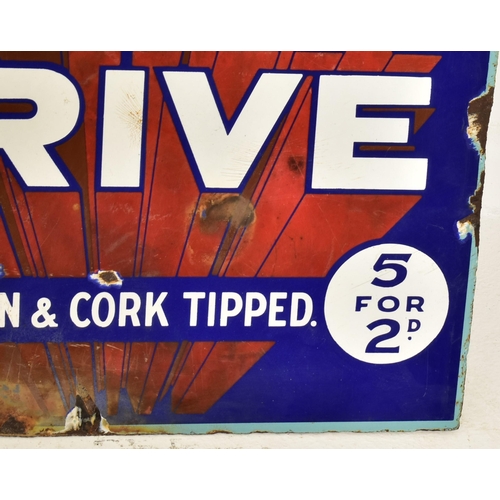 97 - Park Drive - A vintage 20th century point of sale advertising double sided porcelain enamel sign. Th... 