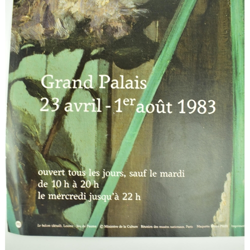 137 - Édouard Manet (French, b. 1832-1883) - Grand Palais original poster. Copyright Ministère de la Cultu... 