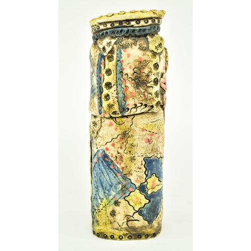 161 - Gina 90 - The Hanging Lady - a vintage 20th century studio art ceramic vase. The vase signed 'Gina 9... 