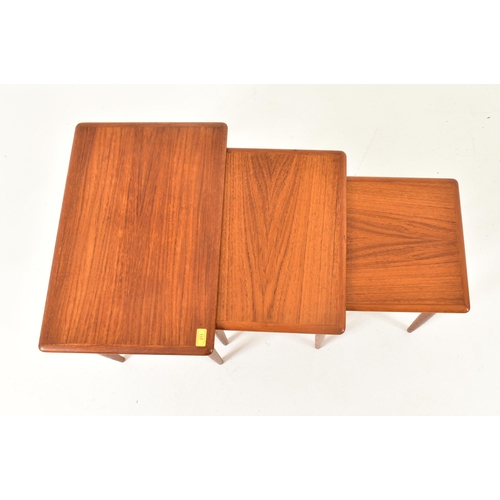 211 - Kai Kristiansen for Skovmand & Andersen - A retro mid 20th century 1960s teak nest of table. The nes... 